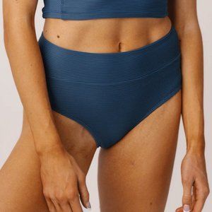 Nani Swimwear Textured Coastal Mid Rise Bottom, Small